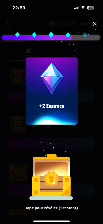 Capture BlitzForge d un coffre de fin de partie avec essence.